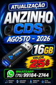 ATUALIZAÇÃO AGOSTO - ANZINHO CDS - 2026 16GB