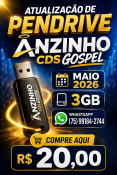 ATUALIZAÇÃO DE PENDRIVE GOSPEL - 3GB - MAIO - 2026